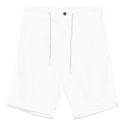 Lyocell/Katoenen Shorts met Zakken, Gemaakt in Italië Eleventy , White...