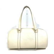 Pre-owned Leather louis-vuitton-bags Louis Vuitton Vintage , White , D...