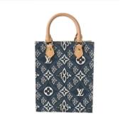 Pre-owned Fabric louis-vuitton-bags Louis Vuitton Vintage , Blue , Dam...