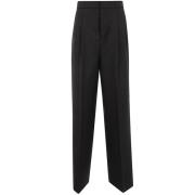 Hoge taille losse broek Ami Paris , Black , Dames