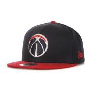 NBA Team Flat Brim Pet Navy/Rood New Era , Blue , Heren