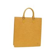 Pre-owned Leather handbags Louis Vuitton Vintage , Yellow , Dames