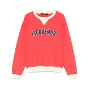 Klaproos Rode Crew Neck Sweatshirt Jacquemus , Red , Heren