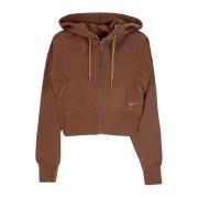 Air Fleece Full-Zip Hoodie Nike , Brown , Dames