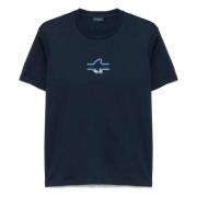 Katoenen T-shirt met Designers code Paul & Shark , Blue , Heren