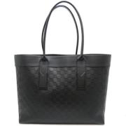 Pre-owned Leather totes Louis Vuitton Vintage , Black , Dames