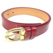 Pre-owned Leather belts Louis Vuitton Vintage , Red , Dames