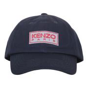 Katoenen Baseballpet met Frontlogo Kenzo , Blue , Heren