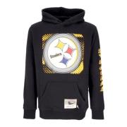 Pittsburgh Steelers NFL Hoodie Zwart Mitchell & Ness , Black , Heren