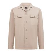 Katoen en Tencel? Overshirt Boggi Milano , Beige , Heren