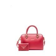 Rode Shopper Tas met Gouden Details Liu Jo , Red , Dames