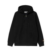 Hooded Chase Jacket - Warm en Casual Carhartt Wip , Black , Heren