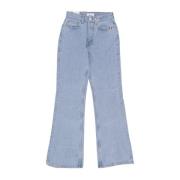 Wide Jeans Amish , Blue , Dames