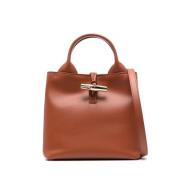 Kastanjebruine Schoudertas met Toggle Longchamp , Brown , Dames