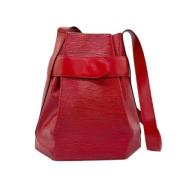 Pre-owned Leather louis-vuitton-bags Louis Vuitton Vintage , Red , Dam...