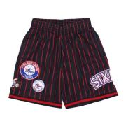 Casual Shorts Mitchell & Ness , Black , Heren