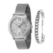 Angel Dames Quartz Horloge - Zilver Invicta Watches , Gray , Dames