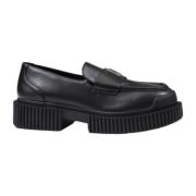 Zwarte leren mocassin, lente/zomer collectie Armani Exchange , Black ,...