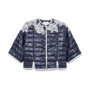 Blauwe Jas met Drukknopen Ermanno Scervino , Blue , Dames