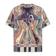 Gestreept T-shirt Etro , Multicolor , Heren