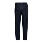 Gestreepte broek Etro , Blue , Heren