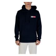 Blauwe Hoodie Lente/Zomer Mannen Tommy Jeans , Blue , Heren