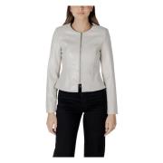 Beige Rits Blazer Lente/Zomer Vrouwen Only , Beige , Dames