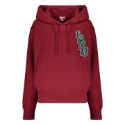 Katoenen hoodie met verstelbare capuchon en zakken Kenzo , Red , Dames