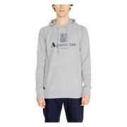 Grijze Bedrukte Katoenen Sweatshirt Lente/Zomer Aquascutum , Gray , He...