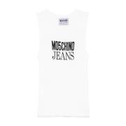 Witte Top voor Vrouwen Moschino , White , Dames