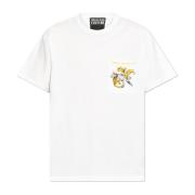 T-shirt met zak Versace Jeans Couture , White , Heren