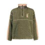 Quarter Zip Truien en Gebreide Kleding Pleasures , Green , Heren