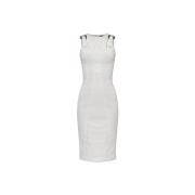 Jurk met achter split Versace Jeans Couture , White , Dames