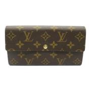 Pre-owned Leather wallets Louis Vuitton Vintage , Brown , Dames