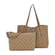 Beige Synthetische Dames Shopper Guess , Beige , Dames