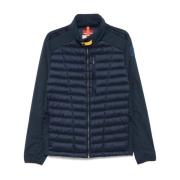 Navy Blauwe Jas met Rits en Zakken Parajumpers , Blue , Heren