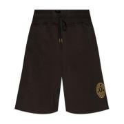 Shorts met geborduurd logo Versace Jeans Couture , Black , Heren