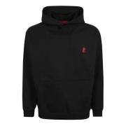 Zwarte Hoodie met Borduursel Vision OF Super , Black , Heren