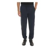 Logo Fleece Broek met Trekkoord Taille Emporio Armani EA7 , Blue , Her...