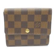 Pre-owned Canvas wallets Louis Vuitton Vintage , Brown , Unisex