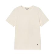 Katoenen Zak T-Shirt Brooks Brothers , White , Heren