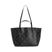 Monogram Canvas Tote Tas met Vleugels Zadig & Voltaire , Black , Dames