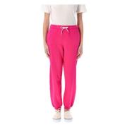 Fleece Jogging Broek Polo Ralph Lauren , Pink , Dames