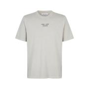 Modern Scandinavisch T-shirt Samsøe Samsøe , Beige , Heren