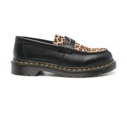 Zwarte Loafers met Rubberen Zool Dr. Martens , Black , Heren