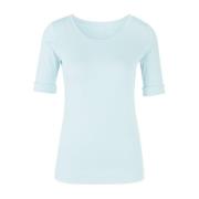 Casual T-shirt met omgeslagen mouwen Marc Cain , Blue , Heren