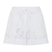 Witte Shorts met Stijlvol Ontwerp P.a.r.o.s.h. , White , Dames