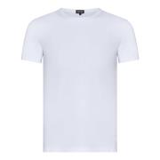 Witte Crewneck T-shirt en Polo Ermenegildo Zegna , White , Heren