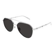 Zilver/Grijs Zonnebril Am0478S Alexander McQueen , Gray , Heren