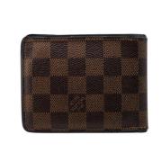 Pre-owned Leather wallets Louis Vuitton Vintage , Brown , Heren